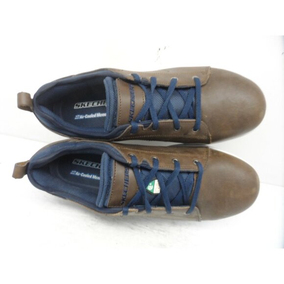 Skechers Men's Steel Toe Skate Safety Work Shoes 99999070 Brown Size 10.5M - Picture 4 of 8